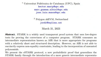 eSTARK: Extending STARKs with Arguments featured image