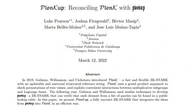 PlonKup: Reconciling PlonK with plookup featured image